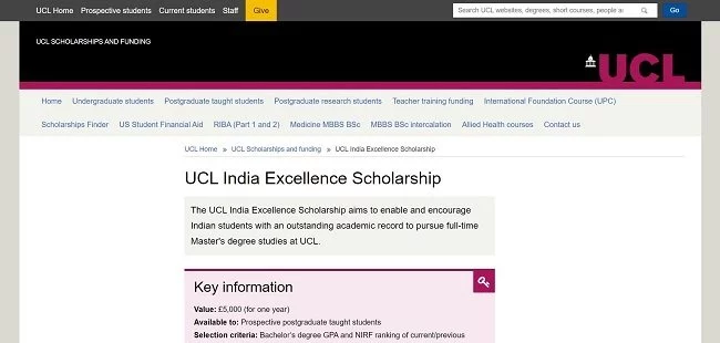 UCL Scholarship
